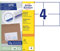 AVERY Zweckform 6133 Universal Etiketten (800 Klebeetiketten, 105x74mm auf A5, Papier matt, bedruckbare Versandetiketten, selbstklebende Versandaufkleber mit ultragrip) 200 Blatt, weiß