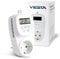 VIESTA® TH12 Thermostatstecker für die Steckdose 230V – Temperaturschalter mit digitaler Temperaturanzeige – Steckdosenthermostat für Infrarotheizung & Heizpaneele – Thermostat Temperaturregler