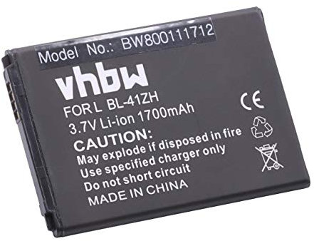 vhbw Akku kompatibel mit LG Leon TV dual SIM, L Fino, LS665, MS345, Risio, Tribute 2 Handy Smartphone Telefon (1700mAh, 3,7V, Li-Ion)