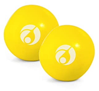 AFH Webshop Gewichtsball | Sportball | Gymnastikball | ca. 0,5 kg | 2 Stück gelb