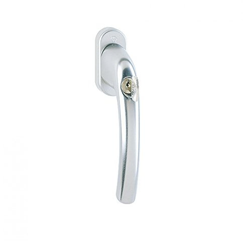 Hoppe Tokyo Dreh-Kipp-Fenstergriff 0710S/U26 abschließbar Alu Natur Stift: 35mm