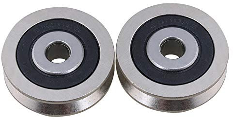 cnbtr 2.5 mm tiefer V der 6 x 30 x 8 mm Metall versiegelten Kugellagern Stahl Umlenkrolle Schiene Kugellager Rolling Wheel Set of 2