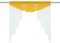 HongYa transparenter Voile Scheibengardine Tunnelzug Kurzstore Küche Kleinfenster Gardine H/B 145/140 cm Sonnengelb