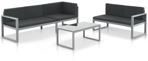 vidaXL Gartenmöbel 3-TLG. Lounge Gartensofa Sofagarnitur Gartenset Sitzgruppe
