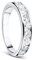 Orovi Damen Diamant Ring Weißgold, Ewigkeitsring Eternity Ring 9 Karat (375) Gold und Diamanten Brillanten 1.0 Ct, Ehering