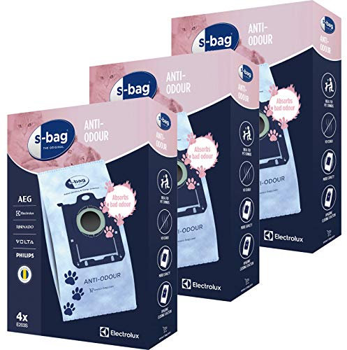 s-bag E203S E2031 Lot de 12 sacs anti-odeur pour aspirateur Electrolux
