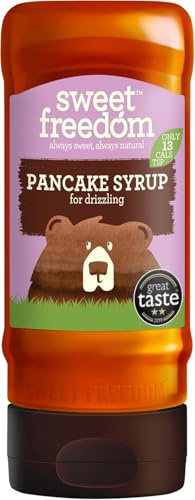 Sweet Freedom Pancake Syrup 350 g – Vegan Drizzle for Coffee and Pancakes, Naturally Sweetened with Fruits, Only 13 Kcal Per Teaspoon (Pack of 1)