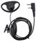 Kyrio Auricular de Radio de Dos vías, 2 Pines de vigilancia en Forma de D con micrófono PTT, Compatible con radios Baofeng UV5R 888S UV-82HP BF-F8HP Kenwood RT H-777 RT21 RT22 (1 Paquete)