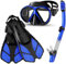 Smyidel Schnorchelset Taucherbrille mit Schnorchel und Flossen,Schnorchel Set Erwachsene Schnorchelset Tauchset Taucherbrille mit Schnorchel für Herren und Damen Tauchen Schnorcheln 3er Set