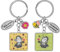 Sheepworld Anhänger für zwei Motiv Biene | Anhänger-Set bestehend aus zwei Schlüsselanhängern, Mehrfarbig, Länge 8,3 cm | Geschenk Paare | 47011