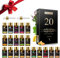 MAYJAM Coffret Huiles Essentielles 20pcs, Coffret Cadeau D'Huile Essentielle Pour Diffuseur, Humidificateur - Lavande Jasmin Eucalyptus Vanille Santal Orange Douce Rose Bergamote Et Plus