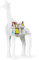 The Cardboard Co Kinder Regal Evie die Giraffe in weiß - geeignet für ca. 44 Tonies, Spielzeug oder Kinderbücher - 100% plastikfrei (Naturweiß)