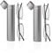 (Handy 2 Pack) Lightweight Reading Glasses | Folding Readers in Graphite with Sleek Portable Tubular Cases by eye-spec (2.0)