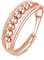 Deyanse Anxiety Ring, 925 Sterling Silber Anti Stress Ring, Bead Spinner Angst Ringe für Frauen Damen, Angstring Rose Gold Verstellbar ringe, Offen Einstellbar Spinner Fidget Ring Anti-stress Ring