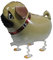 Volunx Mops Hund Bauernhof Dschungel Tier Walking Ballons Luftballon Aluminiumfolie Helium Ballons für Geschenk Geburtstag Party Dekor