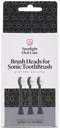 Spotlight Oral Care Sonic Toothbrush Replacement Heads - 3 Pack | Made by Dentists | Micro-Action Bristles Target Plaque, Staining & Bad Breath | 9-Month Supply | Fits Spotlight Sonic Toothbrush Only