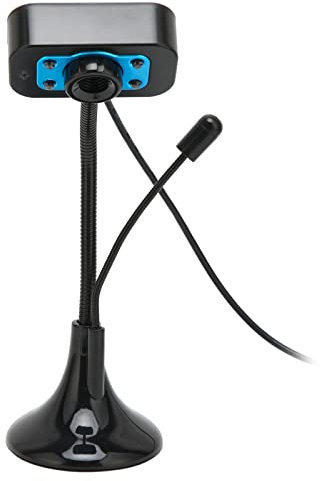 Webcam HD Web Camera, USB PC Computer Webcam Web Camera Manual Focus USB Streaming Webcam with LED Fill Light Microphone, Streaming Webcam for Recording, Calling, Conferencing, Gaming