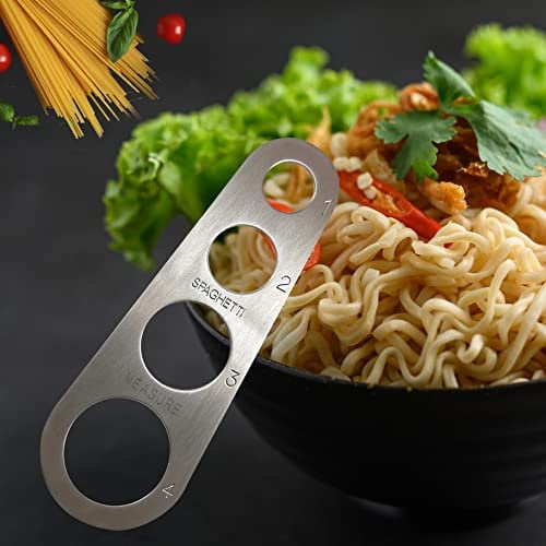 Single Stainless Steel Spaghetti Measuring Tools for Perfect Portions - Ideal Pasta Noodle Portion Control Accurate Measurement Dishwasher Safe