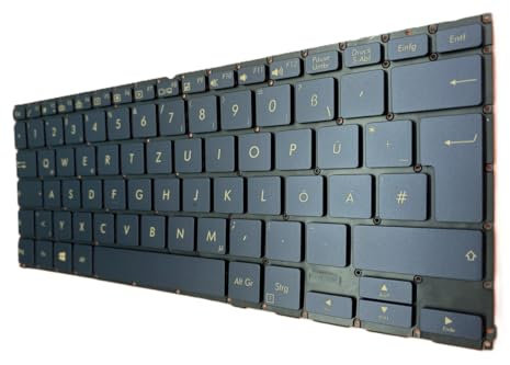 T-ProTek ALEMANE - Teclado azul sin marco, iluminación compatible con Asus ZenBook Flip S UX370UA-C4129T