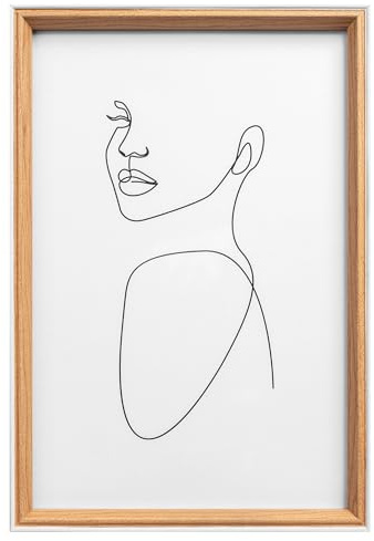 walther design Bilderrahmen Silhouette Holzrahmen, 10x15 cm, buche, NW015P