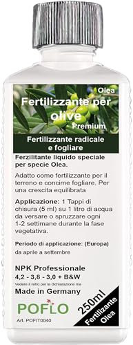 Fertilizzante per olive HIGH-TECH Olea NPK, per piante in aiuola e vaso 250ml