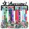 Resama Mode Medaille Aufhänger Halter Display Wand Rack Frame Regal-Schwarz Metall Medaille Aufhänger Auszeichnungen Band für Männer Junge Mädchen