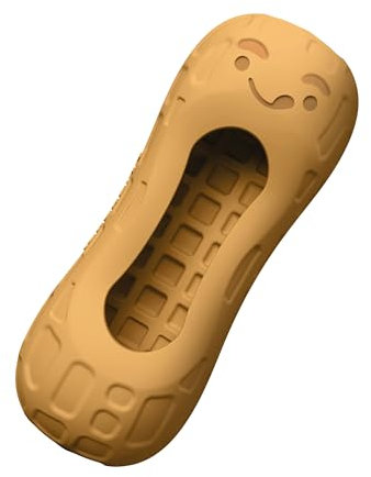 Nylabone Starkes Kauspielzeug für Hunde, befüllbar, Erdnussbutter-Geschmack, lustiges und niedliches Hundespielzeug für Aggressive Kauer, langlebiges Hundespielzeug, allergenfrei,