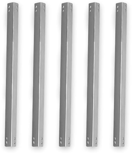 Aromaschienen Edelstahl [44,7 cm - 5 Stück] - Passend für Weber Genesis Grill, Grillzubehör - Flavorizer Bars für leckeres Aroma - Weber Grill, Zubehör, Ersatzteile [100 % - Made in Germany]