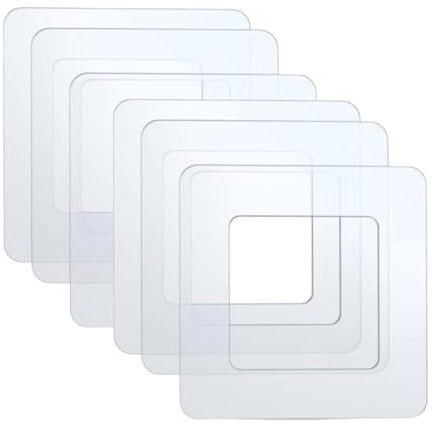 Voarge 6 unidades de protección para interruptor de luz de pared, protector de papel pintado, apto para cualquier programa de conmutación