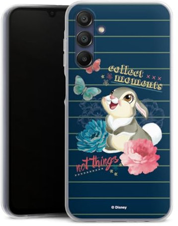 DeinDesign Silikon Hülle kompatibel mit Samsung Galaxy A15 5G Case transparent Handyhülle Klopfer Disney Bambi