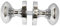 Polished Chrome Victorian Style Round Door Knob Set – Sprung Internal & External Knobs with Optional 63mm Tubular Latch – Available in 1, 4, or 6 Pairs (1 Pair of Door KNOBS)