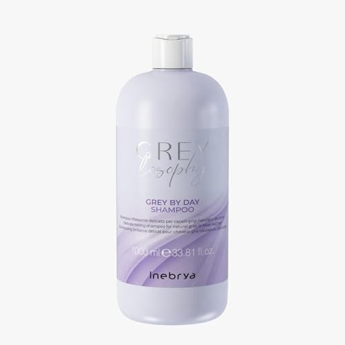 Inebrya Greylosophy Shampoo für natürliches graues oder blondes blondes Haar, 1000 ml
