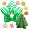GWHOLE 10 Stück Ausstecher Stern Set Ausstechformen Pentagramm Keksausstecher Kunststoff für Keks, Plätzchen, Cookie, Fondant, Weihnachten, Tortendekorationen, in 10 verschiedenen Größen