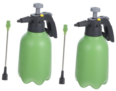 Sosoport 2piezas Botella De Rociado De Jardín Con Boquilla y Diseño Ergonómico Para Riego De De Interior y Exterior Para Suculentas y Bonsáis Color Verde Menta