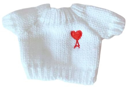 perfk Lockerer Pullover für Puppen, Puppenkleidung, Flexibilität, praktisches Basteln, Machen Sie Ihre Puppen, Puppenkostüme für 20-cm-Puppen für Kinder, Kleine Liebesbohne