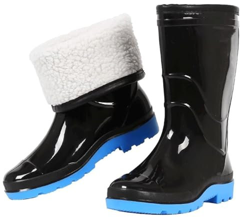 LEISDD Stivali da Lavoro Trampolieri a Tubo Lungo Altezza 33 cm Trampolieri con Piede di Stivale Trampolieri da Pesca Utilizzabili in Quattro Stagioni per Saline da Pesca acquatica