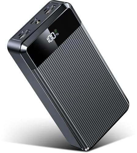 Power Bank 40000mAh PD 22.5W Fast Charging Portable Charger PowerBank with USB C Input & Output, Battery Pack with Flashlight, LED Digital Display for Smartphones Tablets