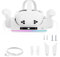 Growalleter Charging Station for Meta Quest 3S/Quest 3, MetaQuest 3S/3 Fast Charging Dock, Wall Mount Quest 3s/3 Charging Base Stand for VR Headset and Touch Controller Charge (White)