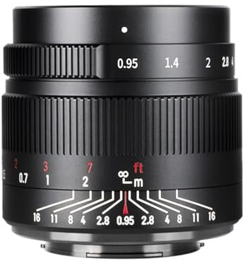 7artisans Objetivos de cámara sin espejo de 35 mm f0.95 APS-C para Canon R Mount R RP R5 R6