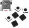 Action Camera Mic Wind Muff, 6pcs Mic Muff for Insta360 X4 Mic Wind Muff, Microphone Windscreen Wind Foam Outdoor Wind Filter for Clear Audio, Wind Noise Cancelling Cover