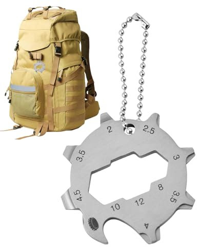Herramienta Multifunción, Herramienta Multifunción De Acero Inoxidable, Engranaje Octagonal Resistente con Destornillador para Mantenimiento de Coches, Montaje de Muebles y