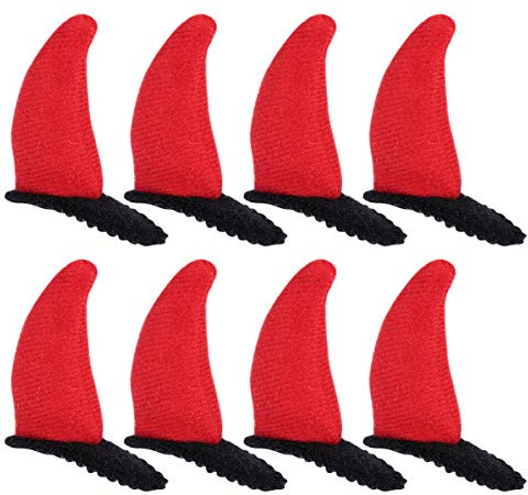 Gatuida 10 Stück Teiliges Rote Teufelshorn Haarklammern Halloween Haarspangen Stabile Festigung für Damen Karneval Cosplay Kostüm Zubehör