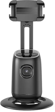Asyduey P05 AI Follow Gimbal 360 Rotation Face Tracking Stabilisateur Filming Portable Desktop Support de Téléphone Portable pour Live/Photo