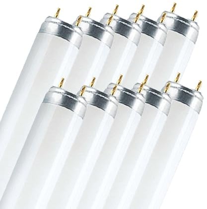 NCC-Licht 10x Leuchtstofflampe T8 Röhre 150cm 58W/840 G13 Neutralweiß 4000K | Leuchtstoffröhre T8 aus Glas, sachliches Licht für Wohn- und Arbeitsbereiche