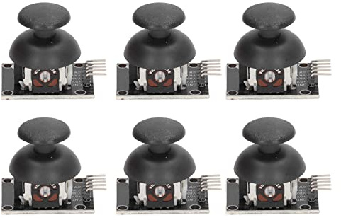 YDuupxe Joystick-Modul 6 Sätze KY-023 XY Dual-Achsen-Gamecontroller-Sensor mit Analogausgang für Roboterkonsolenprojekte und Videospiele