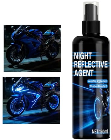 Générique Spray Phosphorescent | 120 ml Agent Pailleté Réfléchissant,Peinture Réfléchissante | Pour pêche, cyclisme, course, sac à dos, casque, tissu, vêtements, voiture,