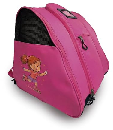 DOJA Barcelona Inliner Tasche Kinder mit Verstellbarer Gepolsterter und Robuster Struktur, Rollschuhtasche für Gute Aufbewahrung von Schuhen und Zubehör, Skatertasche, Tasche Inline Kinder