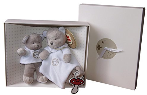 Simba 6305790910 - Nicotoy Teddybär und Schmusetuch, Geschenkbox