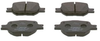 Bosch BP946 - Brake Pads Car Front Axle - 1 Set of 4 Pads | Bosch Quality - Reduced Noise and Dust - ECE-R90 Certified - Copper-Free