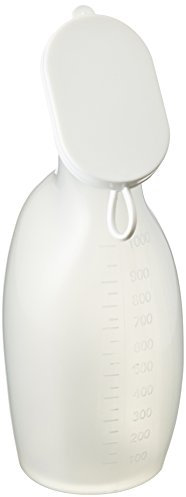 Servoprax I9 931 Servocare Urinflasche für Frauen, 1000 mL Volumen, Weiß